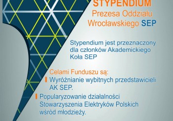 Stypendium Prezesa Oddziału Wrocławskiego SEP